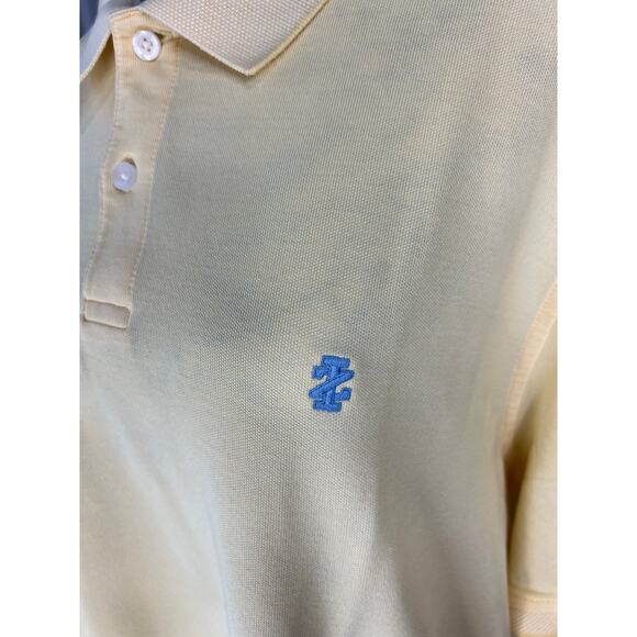 IZOD Men's Yellow Stretch Polo Top - Picture 5 of 7